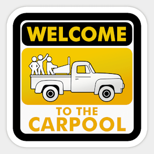 Carpool pinball Sticker